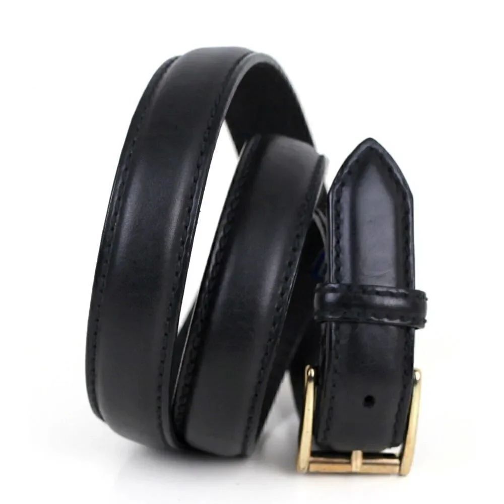 Bill Adler Studio BLACK GENUINE LEATHER 1 1/8"Wd CASUAL DRESS MEN'S BELT 36 (B34